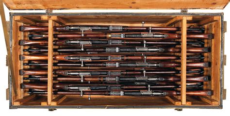 Crate of mosin nagants - Jun 23, 2021 · Mosin Crate: 51 1/4" L x 22 1/4"W x 12"D (13,616.1 cu in) INTERIOR DETAILS: At 7" and 9 5/8" from the front and back corners on the lengthwise portions are two small blocks of wood. The piece that is 7" in from each corner is 1.5"L x 3/4"W x 11.5"D (sits vertically) and the one piece that is 9 5/8" in from each corner is just 9 3/8"D. 